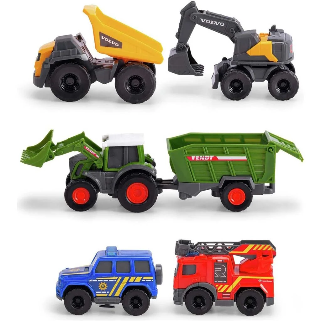 Micro City 5db-os nyitható kisautó szett - Dickie Toys kép 2