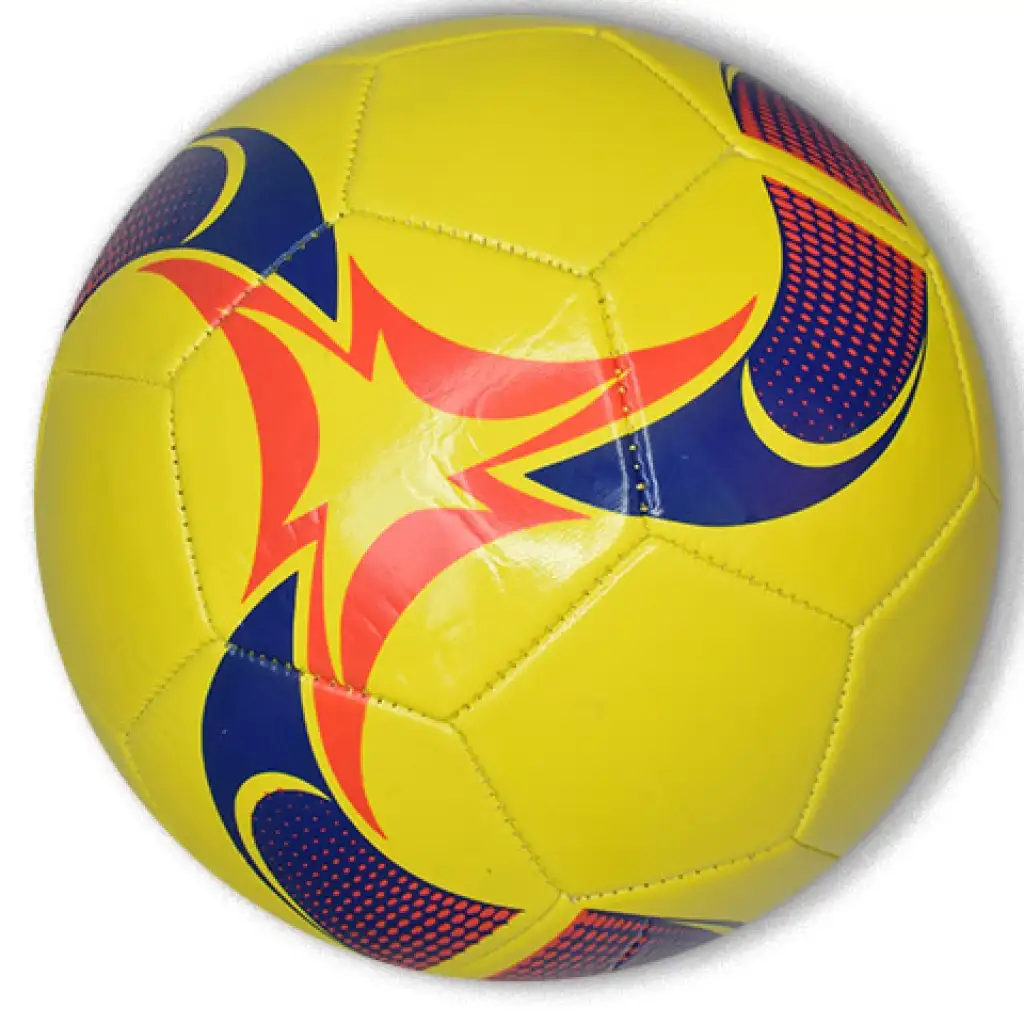 Műbőr focilabda élénk színekkel négyféle színben 23cm kép 3
