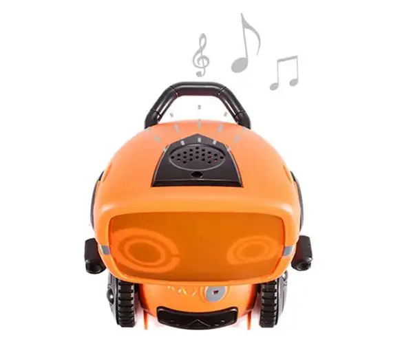 RC interaktív TalkBot robot walkie-talkie üzemóddal narancssárga színben 2,4GHz kép 11