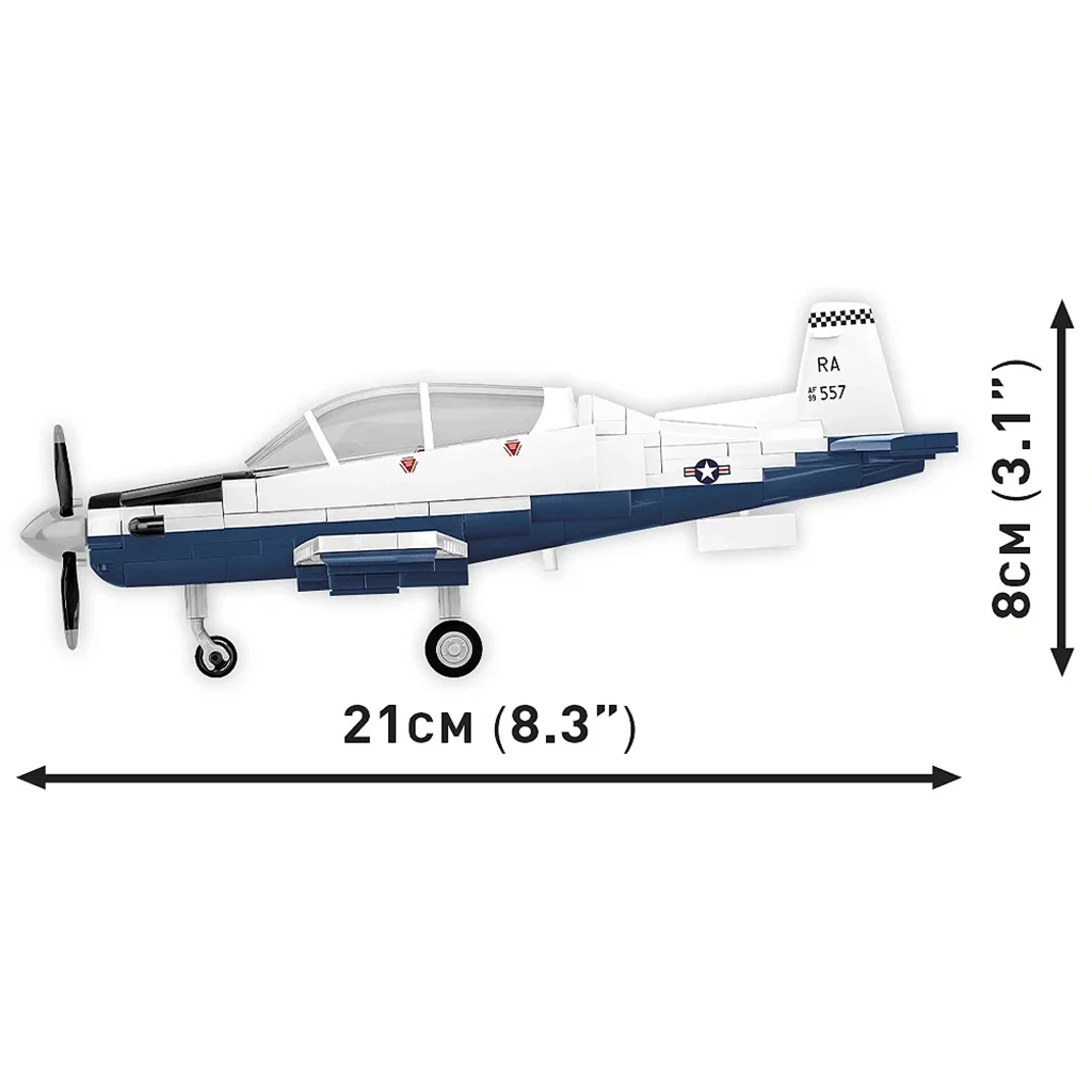 COBI: Beechcraft T-6 Texan II kék-fehér építőjáték (26624) kép 3