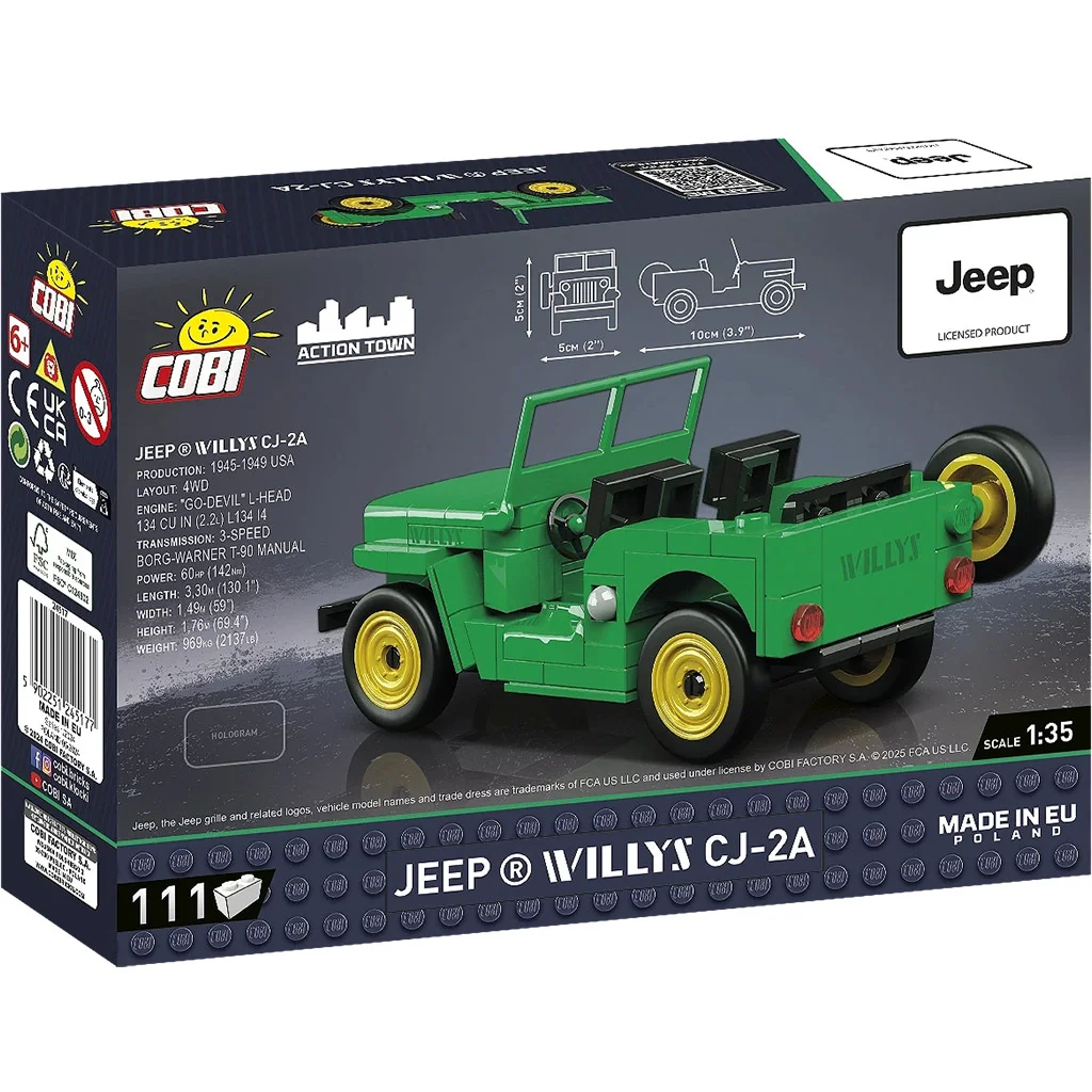 COBI: Jeep Willys CJ-2A építőjáték (24517) kép 4