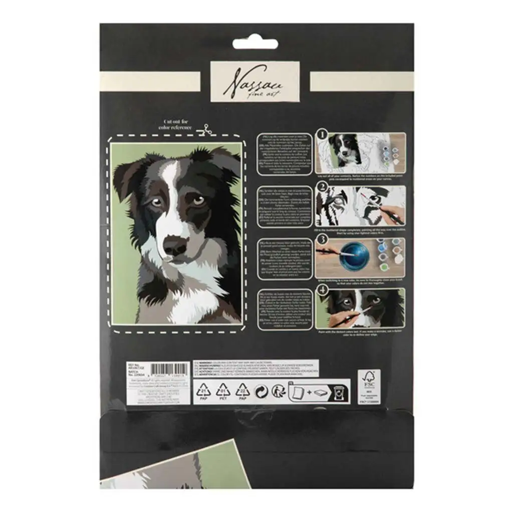 Fess számok szerint 33,5x23,8 cm kép - Kutya kép 2