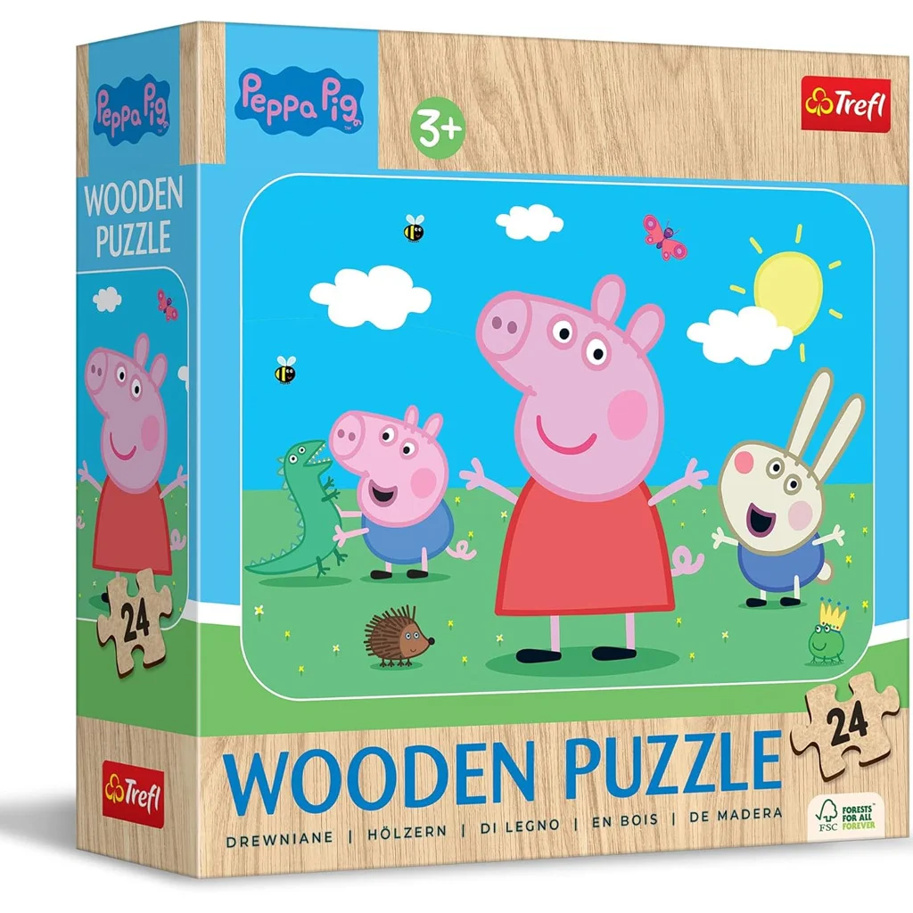 Peppa malac 24db-os fa puzzle - Trefl