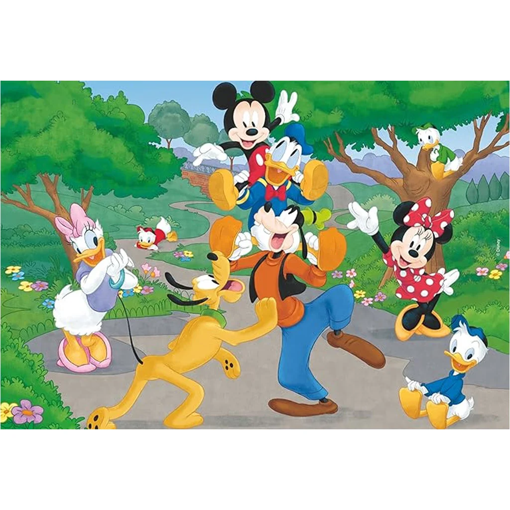 Mickey egér 2 az 1-ben 2x12db-os maxi puzzle és színező - Lisciani kép 3