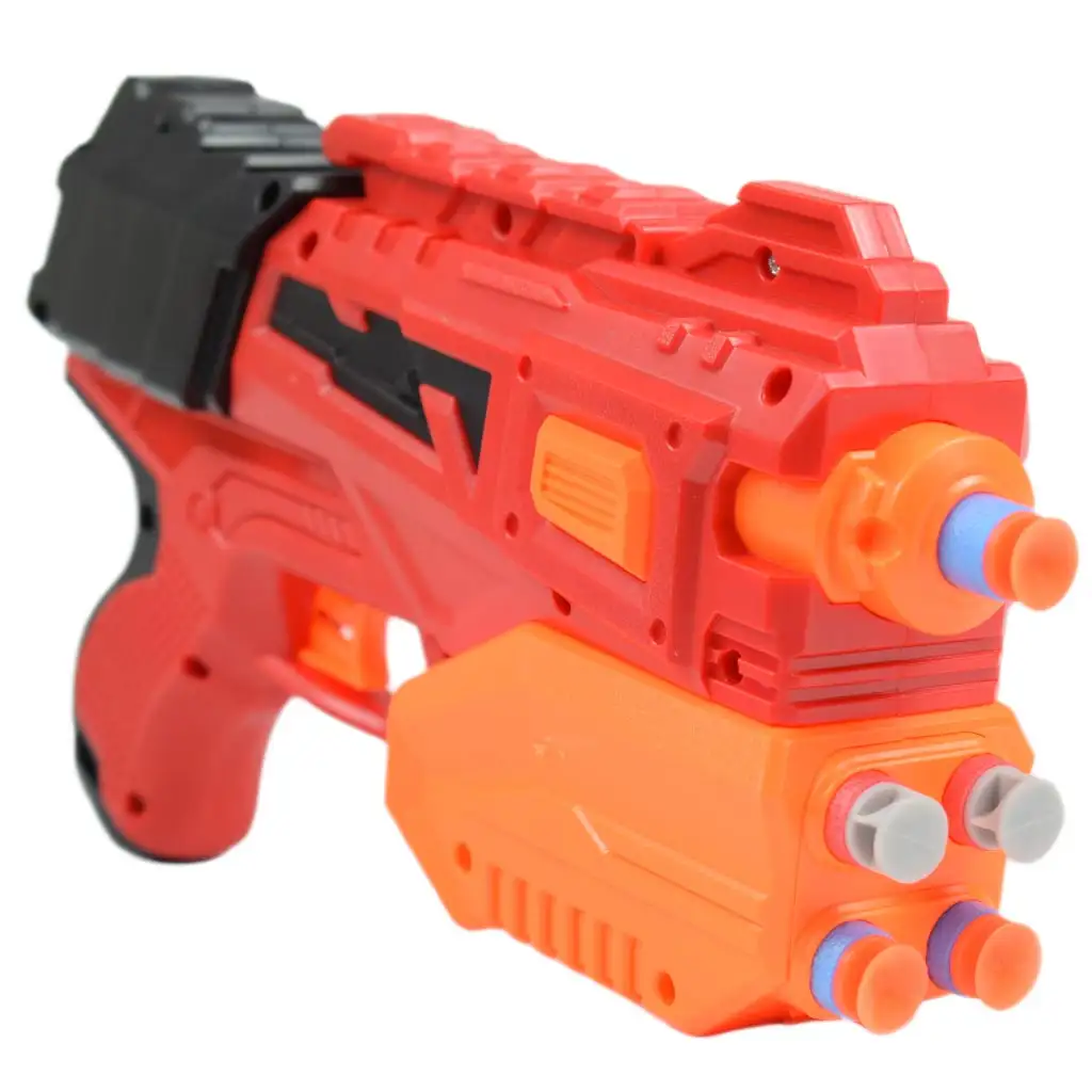 Crazy Launcher: Manuális szivacslövő szett céltáblával és lövedékkel 24cm kép 3