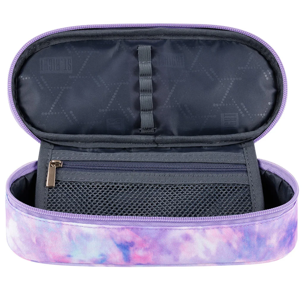 St.Right: Pasztell lila színű ovális tolltartó 23cm kép 2