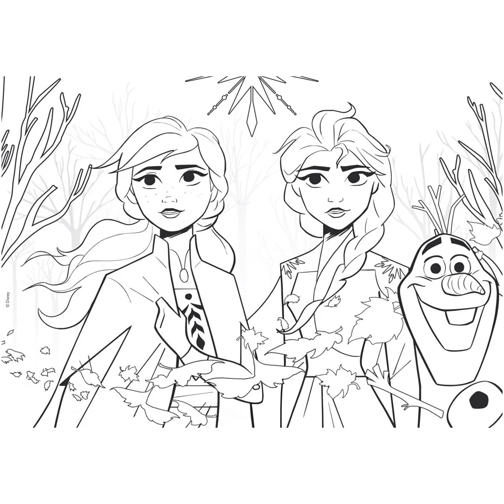 Jégvarázs 2 2 az 1-ben 60db-os puzzle és színező 50x35cm - Lisciani kép 3