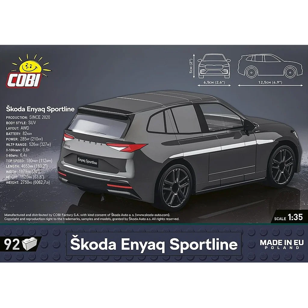 COBI: Škoda Enyaq Sportline építőjáték (24576) kép 3