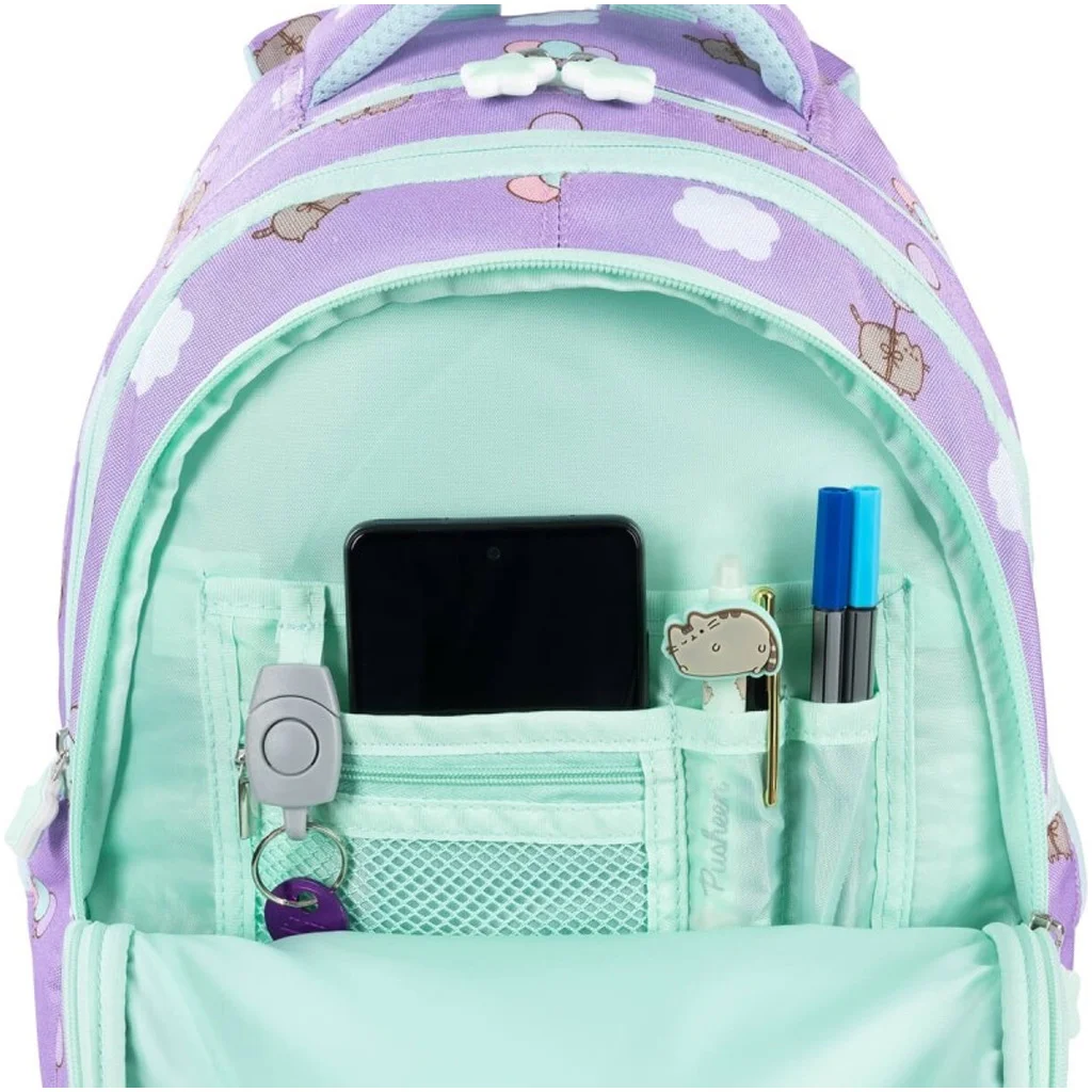 Pusheen Violet ergonomikus iskolatáska, hátizsák BPL58 40x29x19 cm kép 3