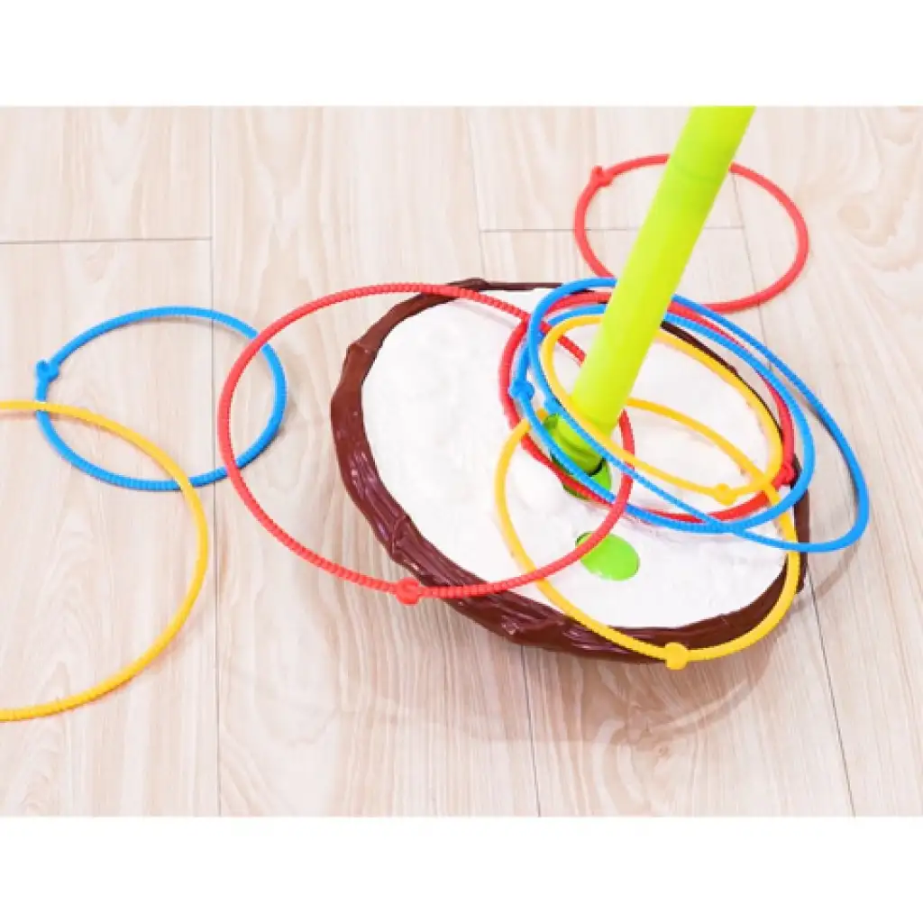 Izgő-mozgó madárka ügyességi karikadobáló társasjáték kép 3