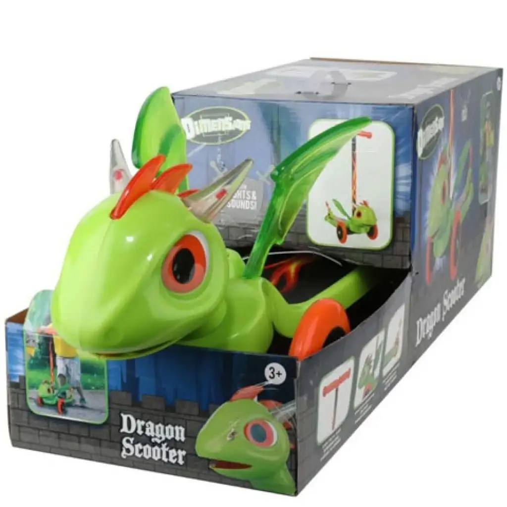 Sárkányos forma háromkerekű roller kép 2