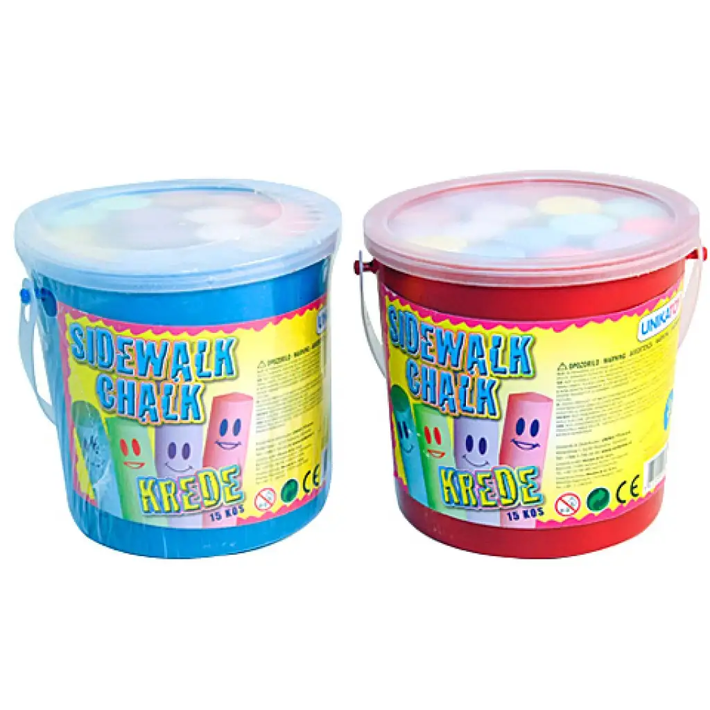 Aszfaltkréta vödörben 15db-os szett kép 3