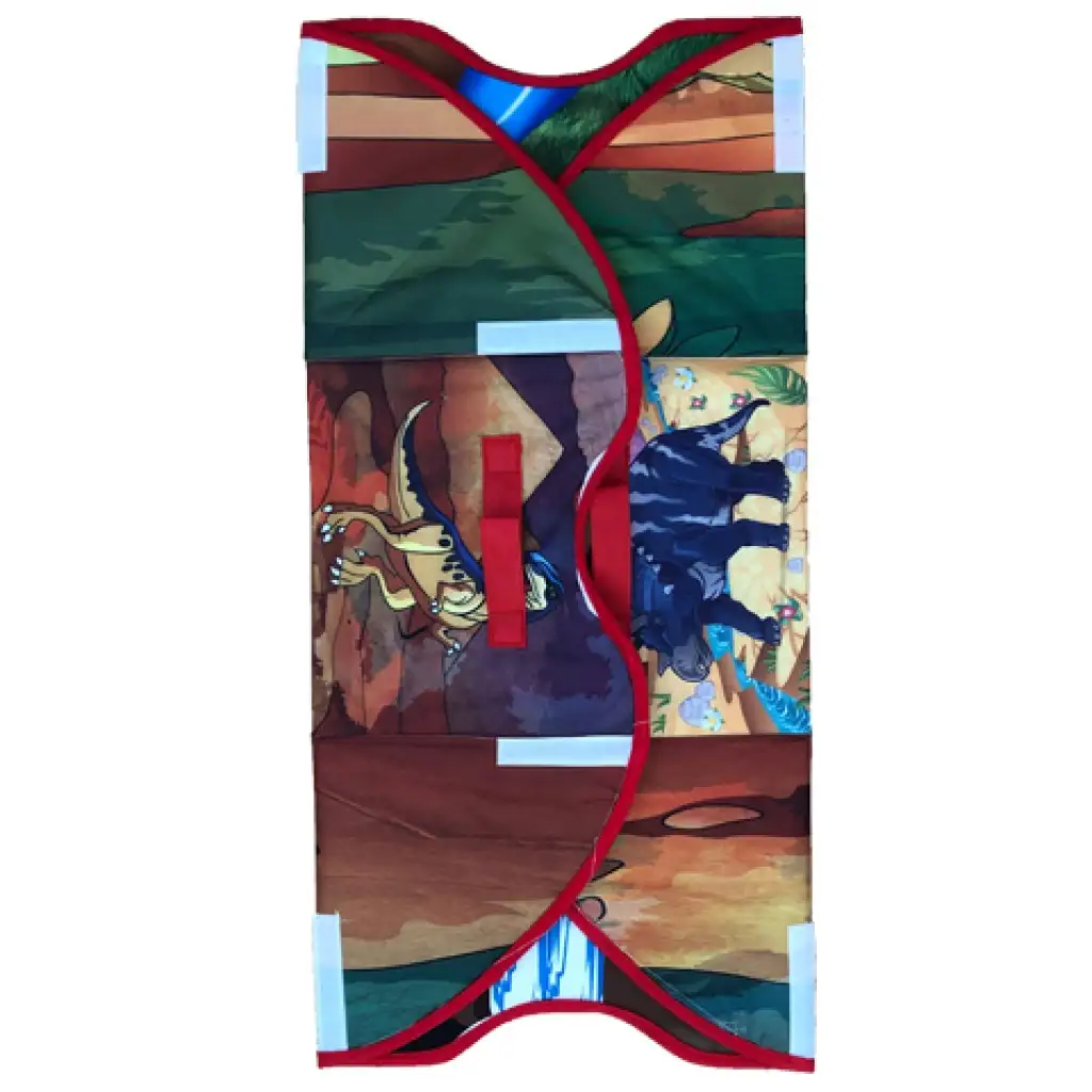 Dinoszauruszos 2 az 1-ben játszószőnyeg és tárolódoboz kép 3