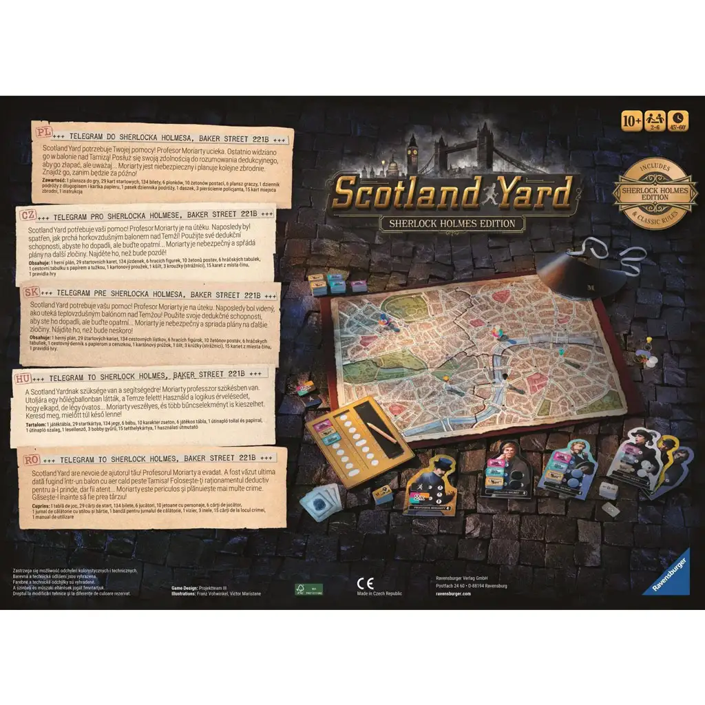 Scotland Yard társasjáték - Sherlock Holmes kiadás - Ravensburger kép 2