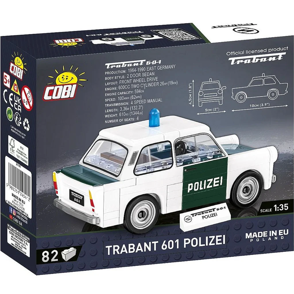 COBI: Trabant 601 Polizei építőjáték (24541) kép 4