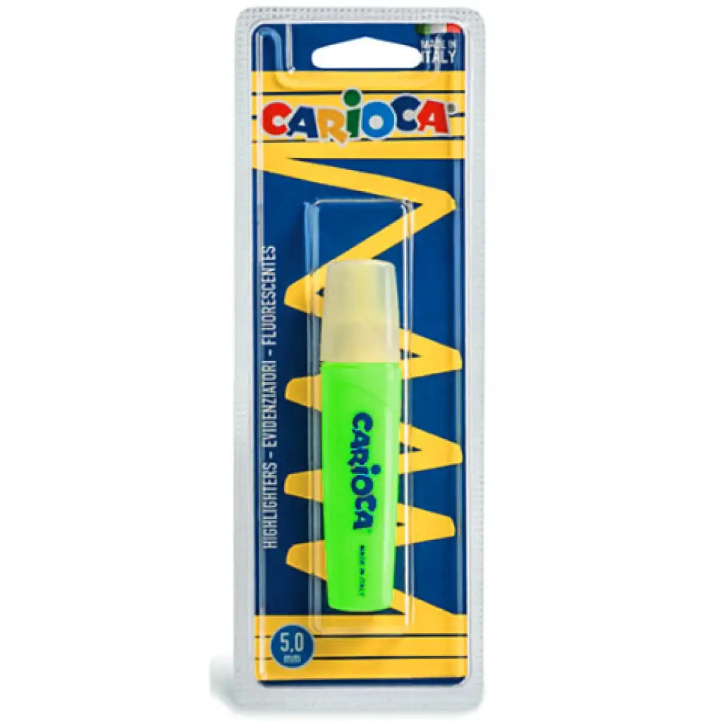 Carioca: Szövegkiemelő filc neon zöld színben