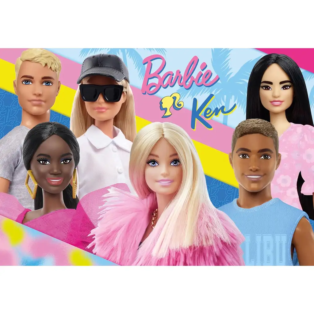 Barbie és barátai 2x60db-os maxi padló puzzle 50x35cm - Lisciani kép 2