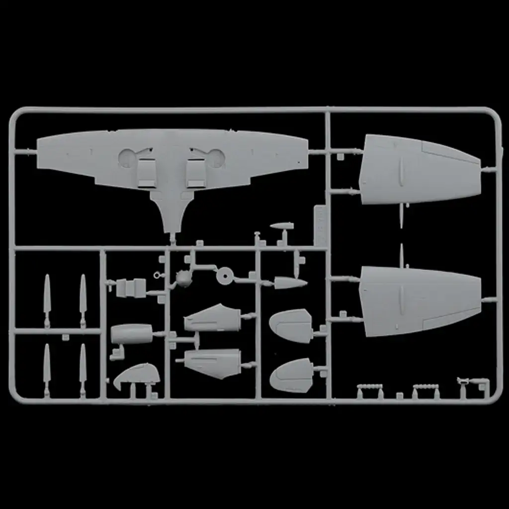 Italeri 1/72 Spitfire Mk. IX repülőgép makett szett kép 6