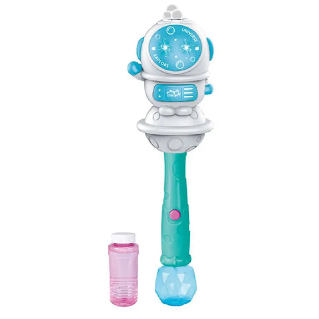 Szappanbuborékot fújó űrhajós fénnyel és hanggal kép 2