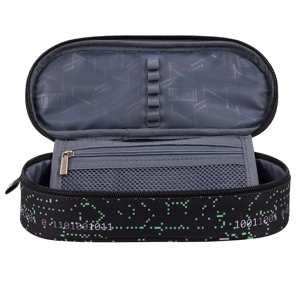 St.Right VR Gamer fekete ovális tolltartó PC01 23x9,5x6cm kép 2