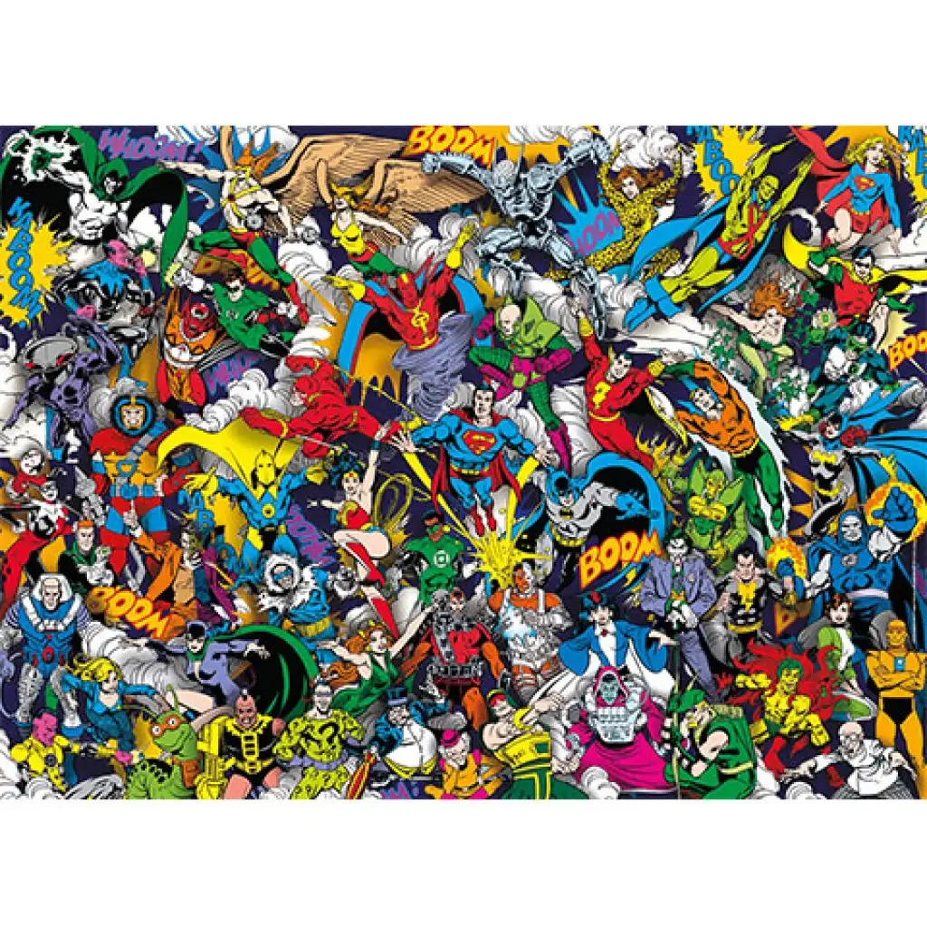 DC Comics Igazság ligája impossible puzzle 1000db-os - Clementoni kép 2