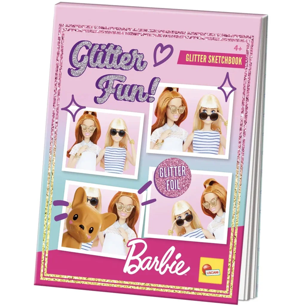 Barbie Csillámos rajzfüzet - Lisciani