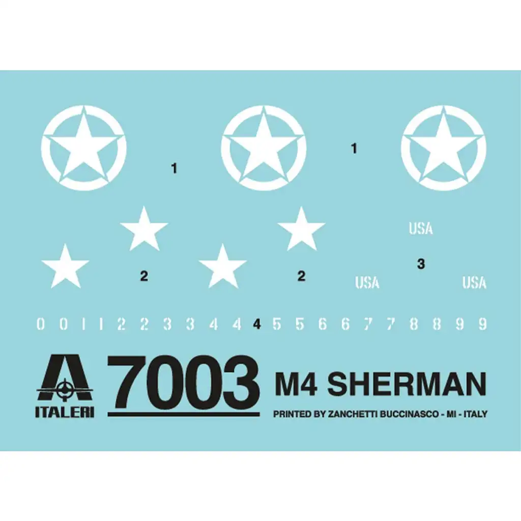 Italeri 1/72 M4A1 Sherman tank makett kép 2