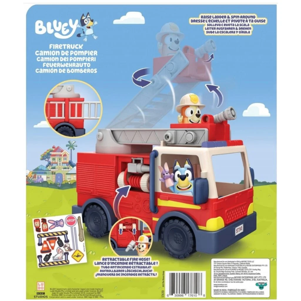 Bluey tűzoltó autó játékszett kép 5