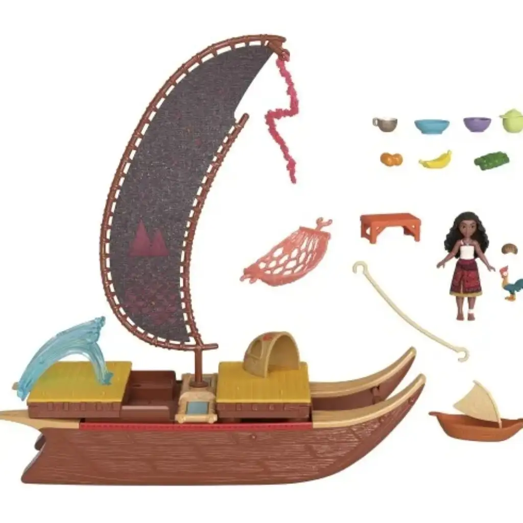 Disney Hercegnők: Vaiana 2 Mesés vitorlása játékszett - Mattel kép 2