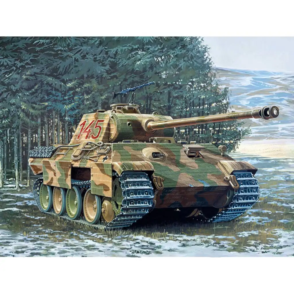 Italeri 1/35 Sd.Kfz. 171 Panther Ausf. A harckocsi makett kép 10