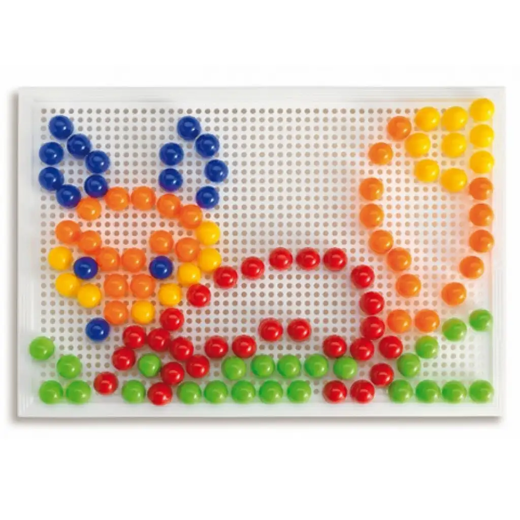 Quercetti: Színes pötyi készlet-delfin 150db-os kép 4