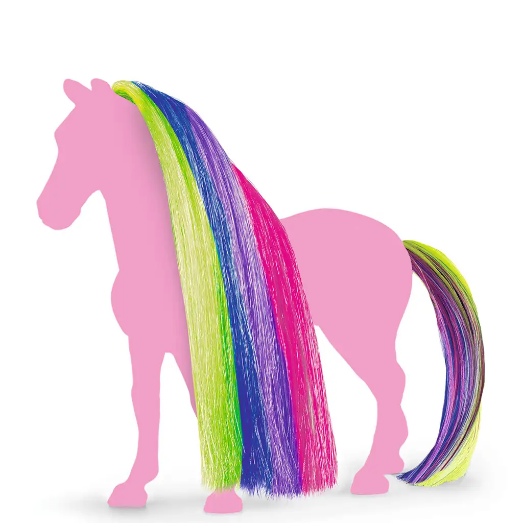 Schleich Horse Club: Sofia's Beauties - Szivárvány színű sörény és farok kiegészítő szett (42654) kép 2