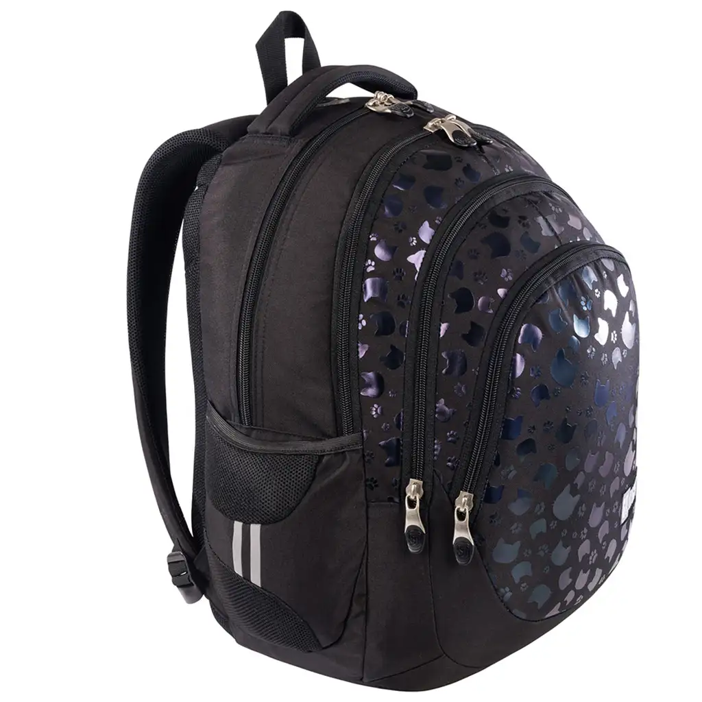 St.Right Black Cats ergonomikus iskolatáska, hátizsák BP06 345,5x35,5x5,5cm