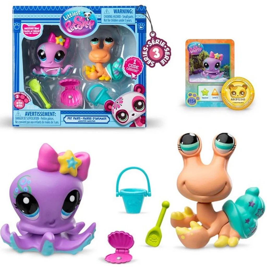 Littlest Pet Shop: Dupla kisállat figura csomag S3 többféle változatban 1db