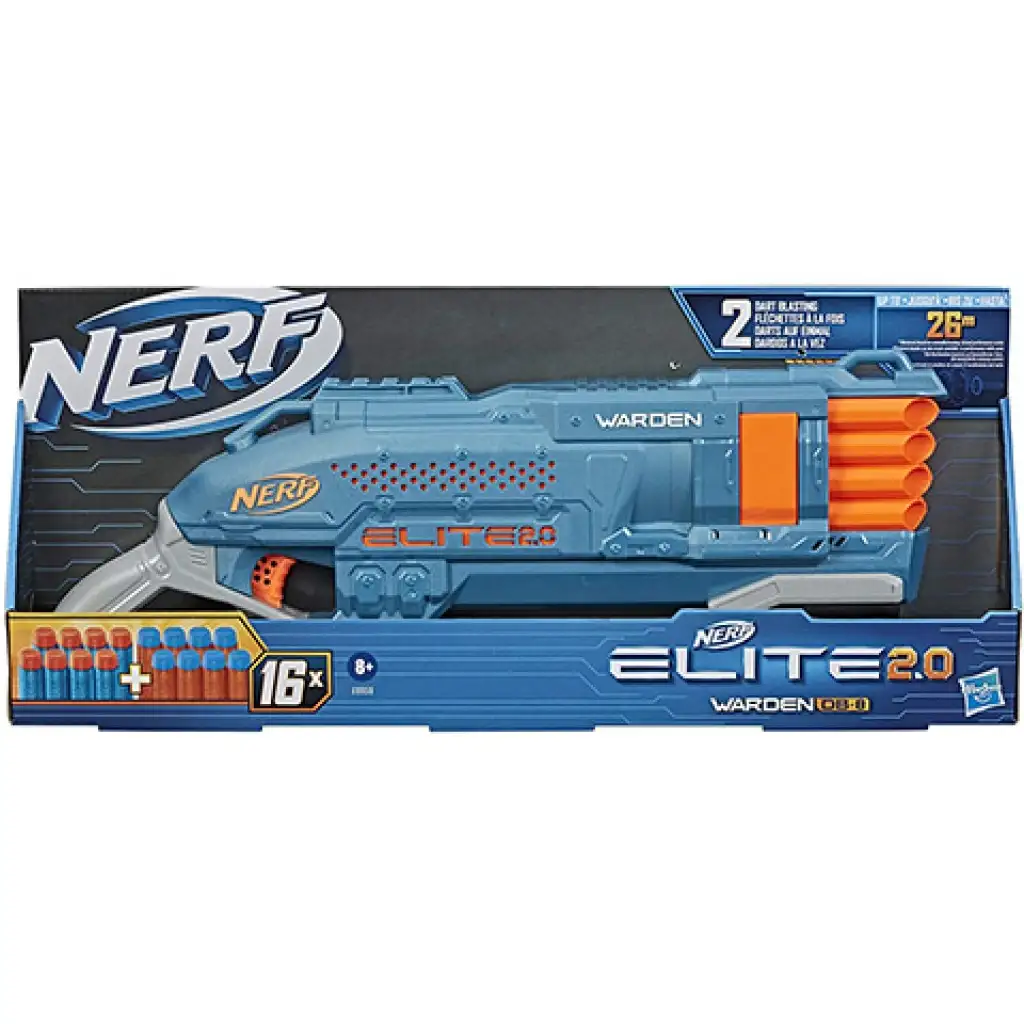 Nerf Elite 2.0 Warden DB-8 szivacslövő fegyver 16 lőszerrel - Hasbro
