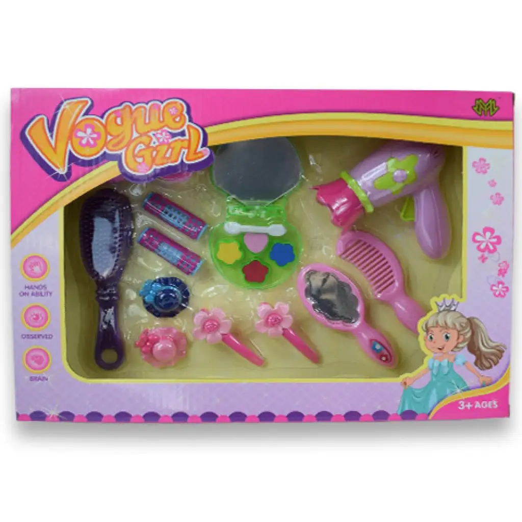 Vouge Girl: 13 részes szépség szett hajcsatokkal, hajszárítóval és kiegészítőkkel kép 6