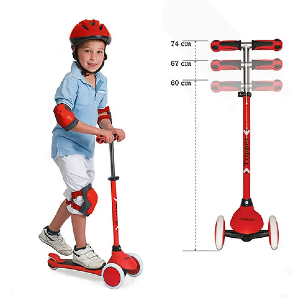 On and Go piros háromkerekű roller - Mondo Toys kép 3