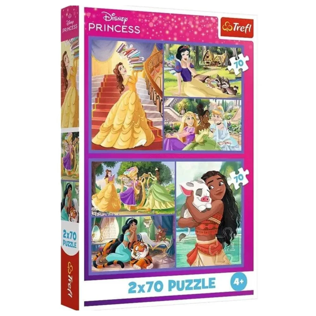 Disney Hercegnők 2x70db-ps puzzle - Trefl