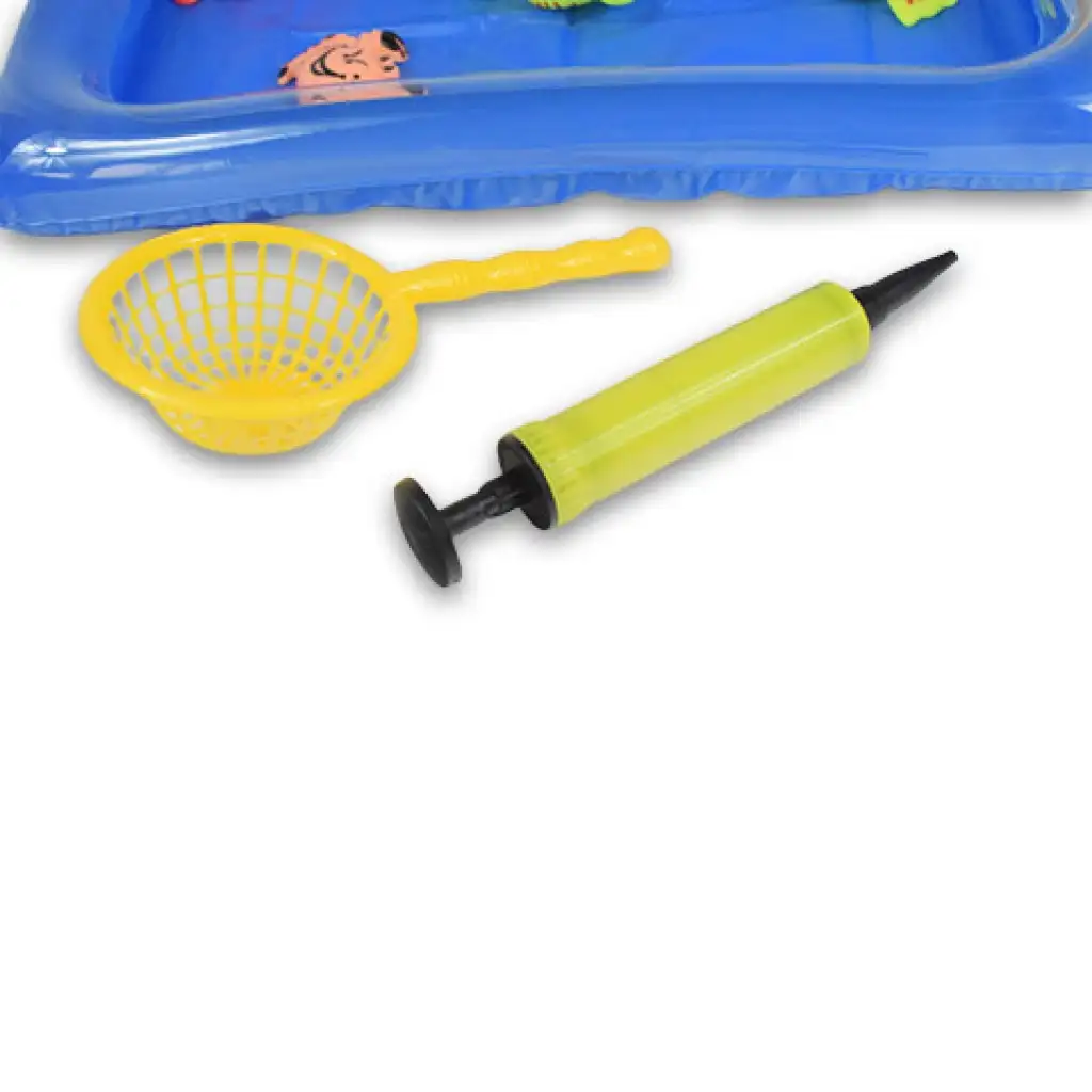 Horgászjáték felfújható medencével és teleszkópos horgászbottal kép 5