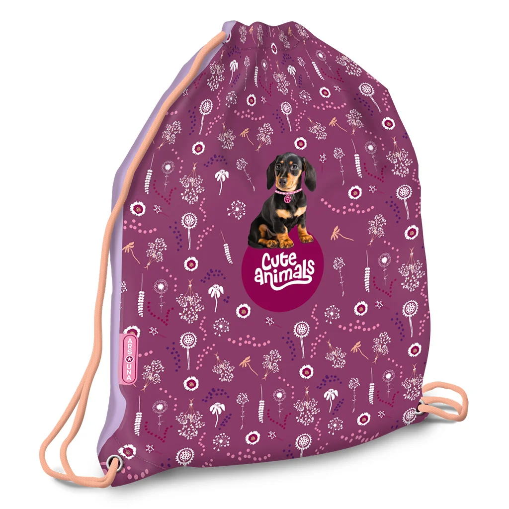Ars Una: Cute Animals - Puppy kutyusos tornazsák, sportzsák 32x42cm