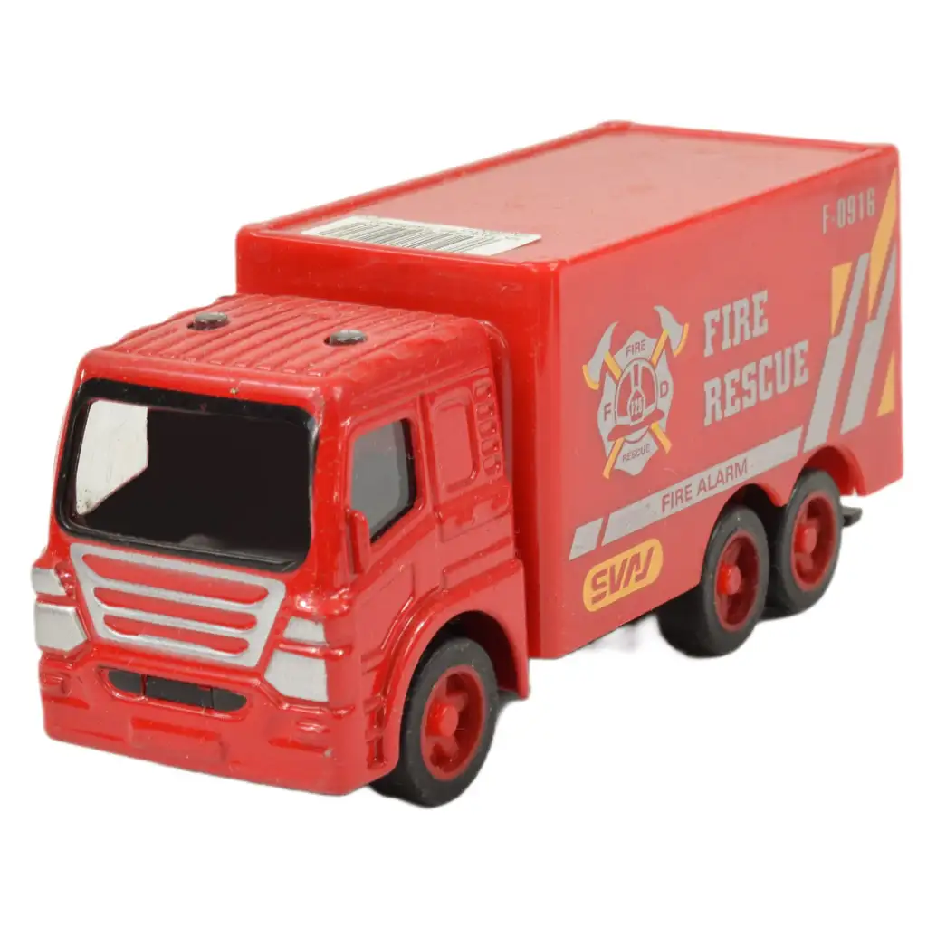 Fire Rescue: Lendkerekes tűzoltósági kamion többféle változatban 9,5cm 1db kép 10