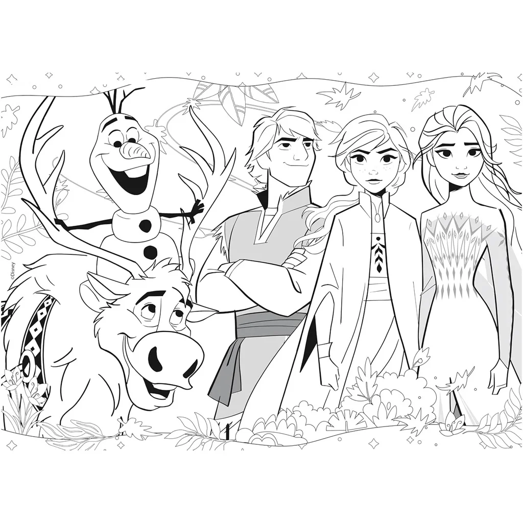 Jégvarázs 2 az 1-ben 48db-os puzzle és színező 35x25cm - Lisciani kép 3