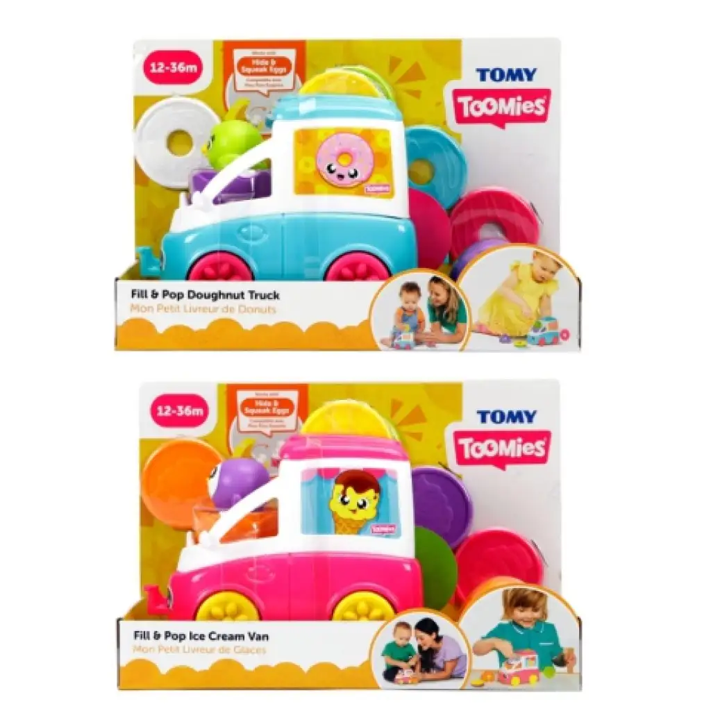 Tomy Toomies: Vidám fagyiskocsi foglalkoztató több változatban