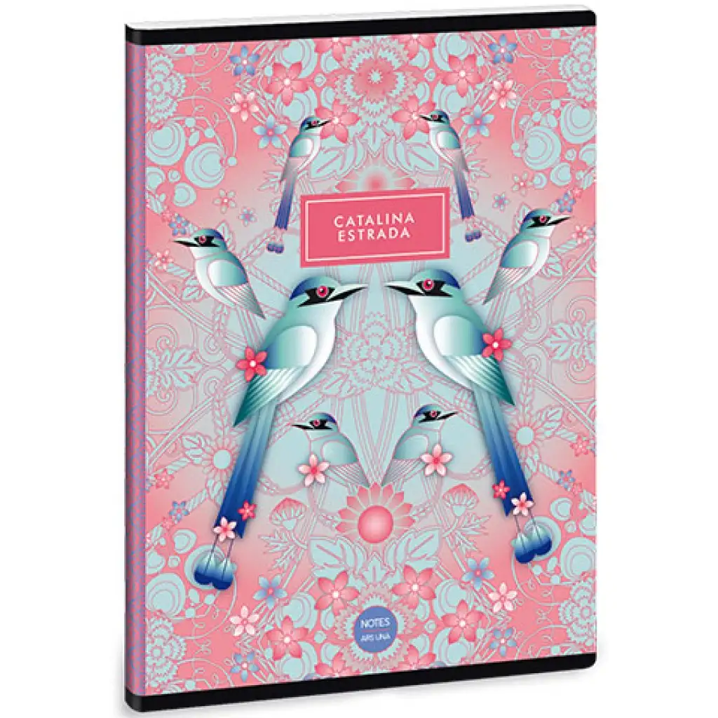 Ars Una: Catalina Estrada madaras extra kapcsos sima füzet A/5