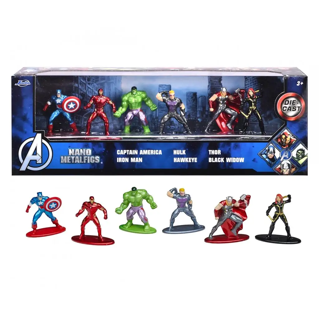 Marvel: Metalfigs Nano Bosszúállók fém figura szett 6db-os - Simba Toys kép 2