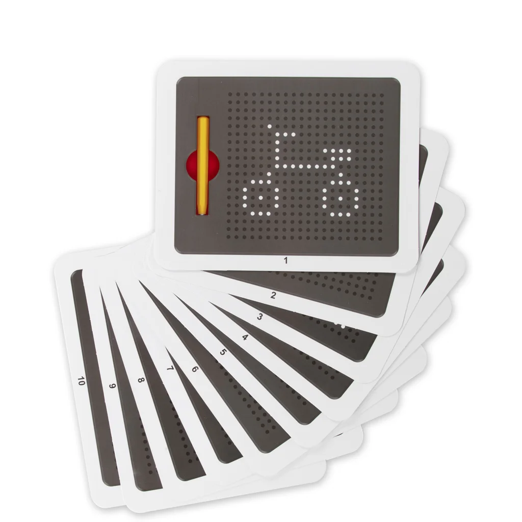 Mágneses rajztábla golyókkal és tollal kép 5