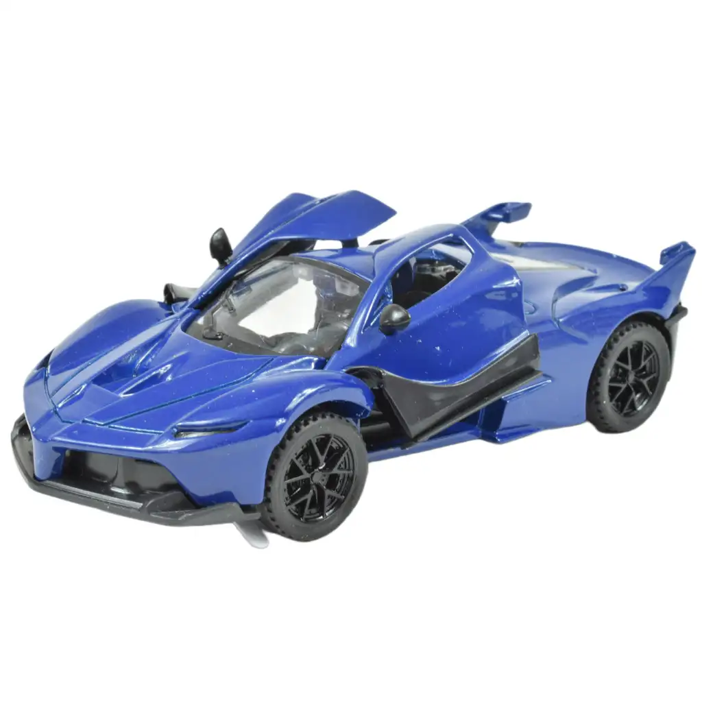 Die-Cast: Fém luxus sportautó nyitható ajtóval, többféle változatban 12cm 1db kép 11