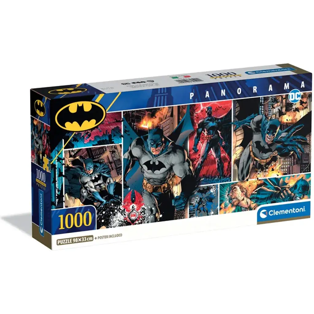 Batman 1000db-os panoráma puzzle poszterrel - Clementoni