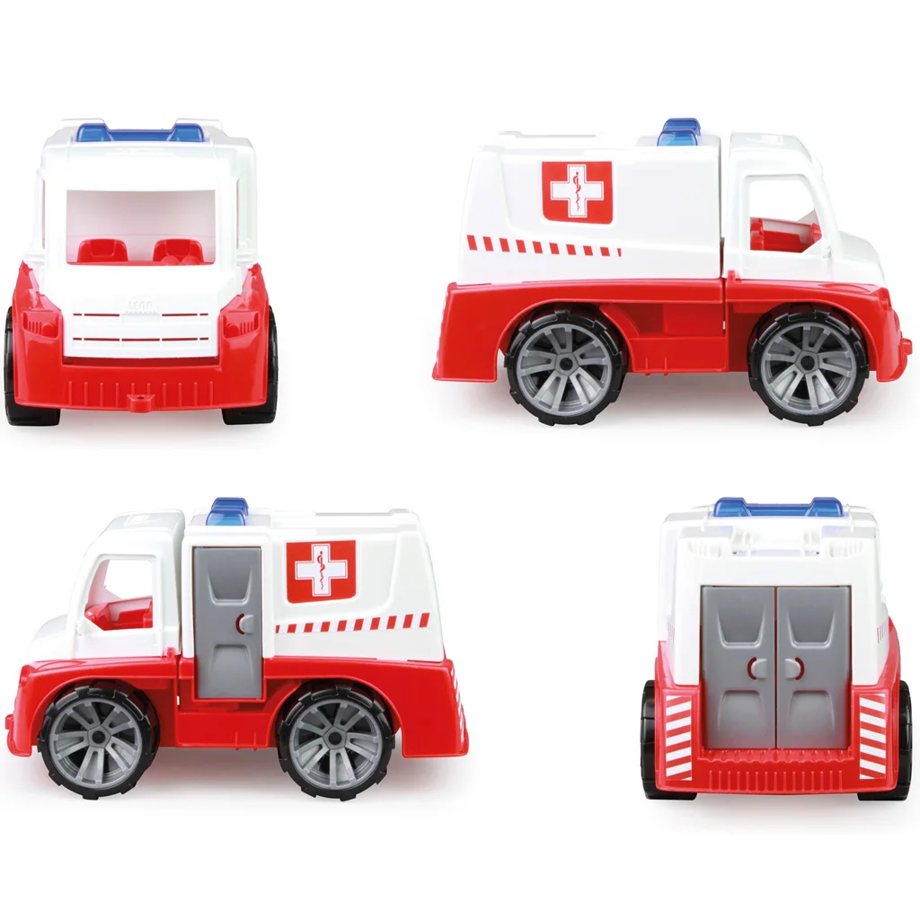 LENA: Truxx mentőautó kiegészítőkkel dobozban 31cm kép 4