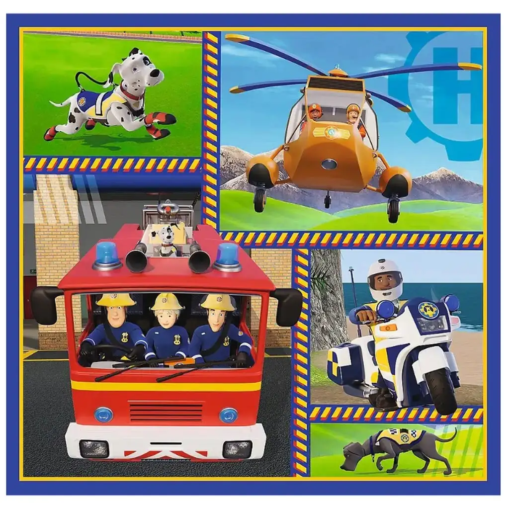 Sam a tűzoltó 3 az 1-ben 50, 36 és 20 db-os puzzle - Trefl kép 2